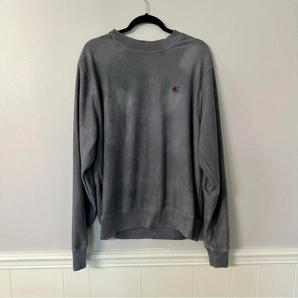 Champion Reverse Weave Women's Long Sleeve Crew Neck Cotton Sweatshirt Sz L GUC - Picture 2 of 10